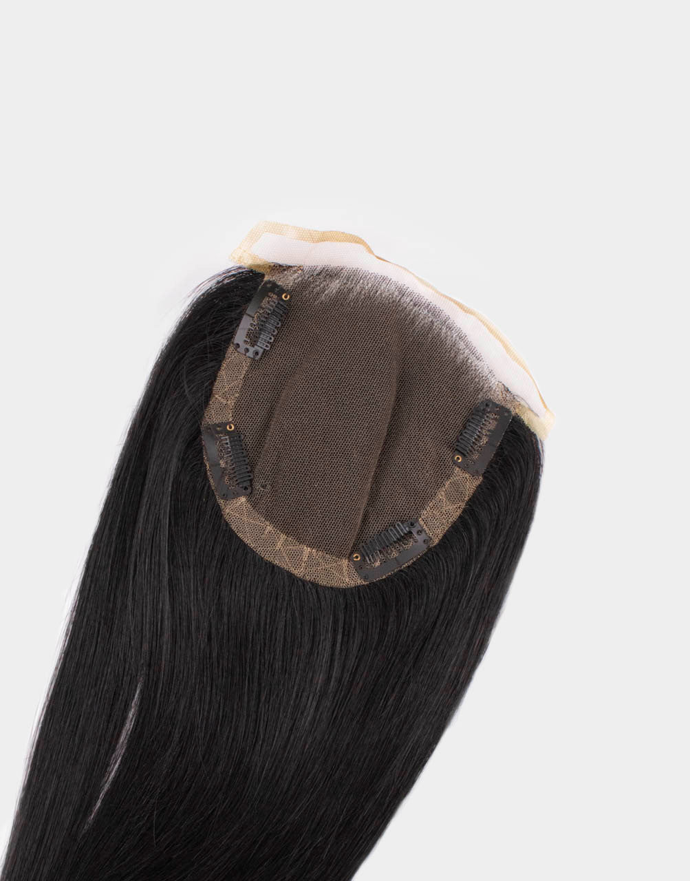 mono lace clip-in extension in black