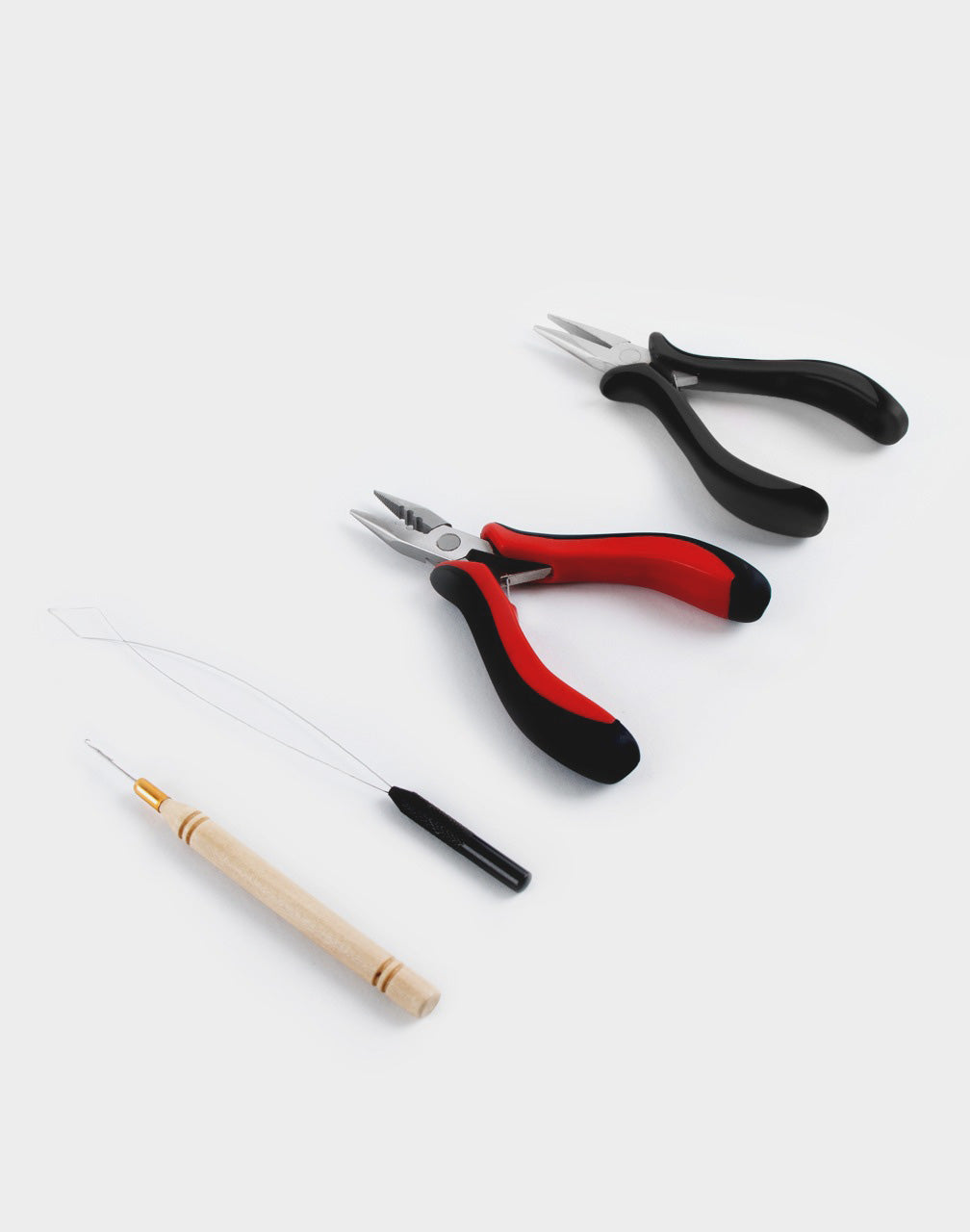 Pro Hair Extension Pliers Kit Weft Application Set Hair Loop Tool