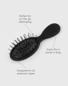 Mini Loop Brush perfect for on the go detangling, easy fits in purse or bag, designed for all extension types