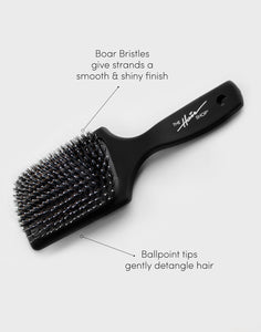 THS Boar Bristle Brush give strand a smooth & shiny finish, ballpoint tips gently detangle hair