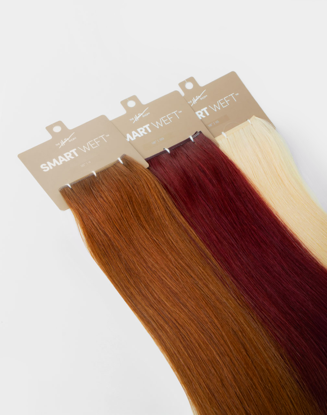 Flatlay of Smart Weft™ extensions 