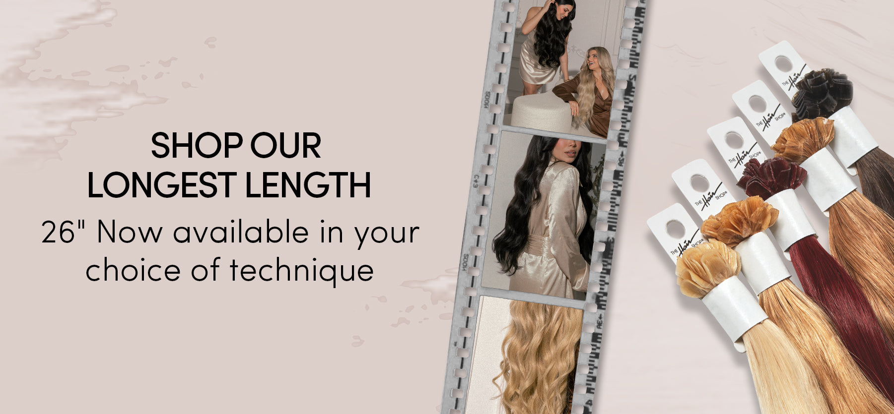 Shop our longest length | 26" now available in your choice of technique