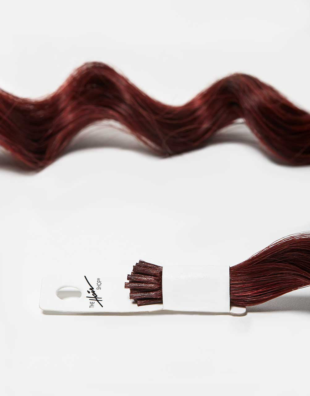 single bundle of 808 I-tip extension in red