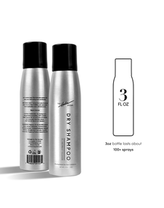 Dry Shampoo. 3 fl oz bottle lasts about 100+ sprays