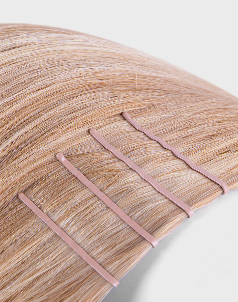 Firm Grip Bobby Pins on blonde hair extension