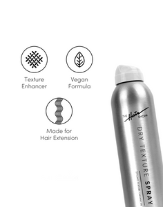 Dry Texture Spray. Texture enhancer. Vegan formula. Made for hair extension.